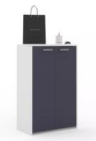 Комод Омега Белый/Черный графит