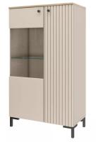 Тоскана 535.09 Шкаф со стеклом Кашемир серый