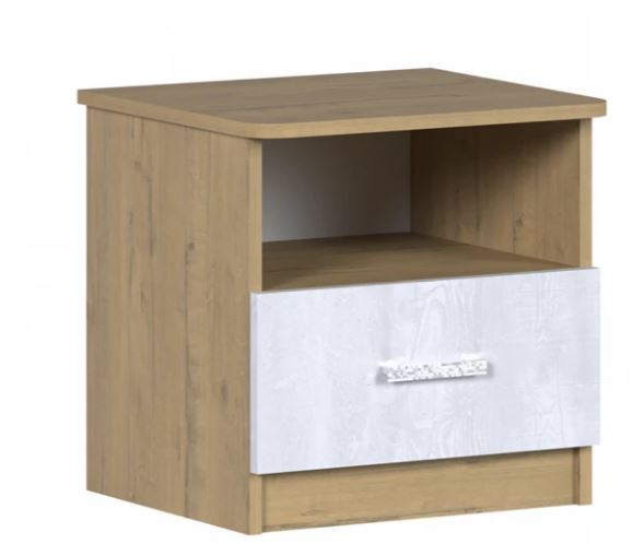 Тумба прикроватная Сицилия Дуб бунратти/Бетон