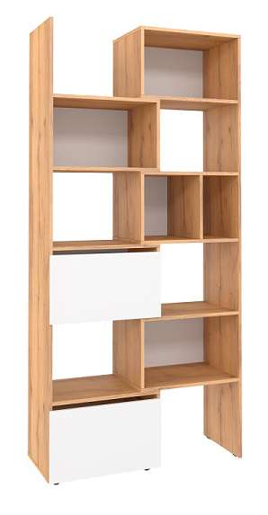 Стеллаж-трансформер Лойс 95 Дуб золотистый/ Графит