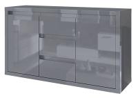 Комод Норден Серый Глянец