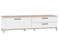 Aurelio 3 (гостиная) Тумба ТВ ( 02) (Белый/Блэквуд Сатиновый) 