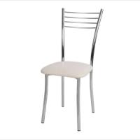 Стул Квинтет (металлик, к/з Бежевый 120)