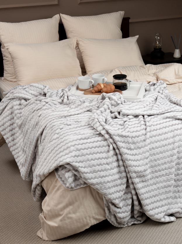 Плед фл Texrepublic жакр.двухцв 200*220 Артикул. 92574