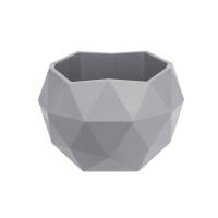 Кашпо "Топаз" (0,45л.) Цв. Серый жемчуг