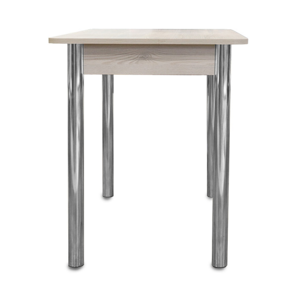 Стол обеденный (900х600х760)  Сосна Лофт/опора D50 труба хром