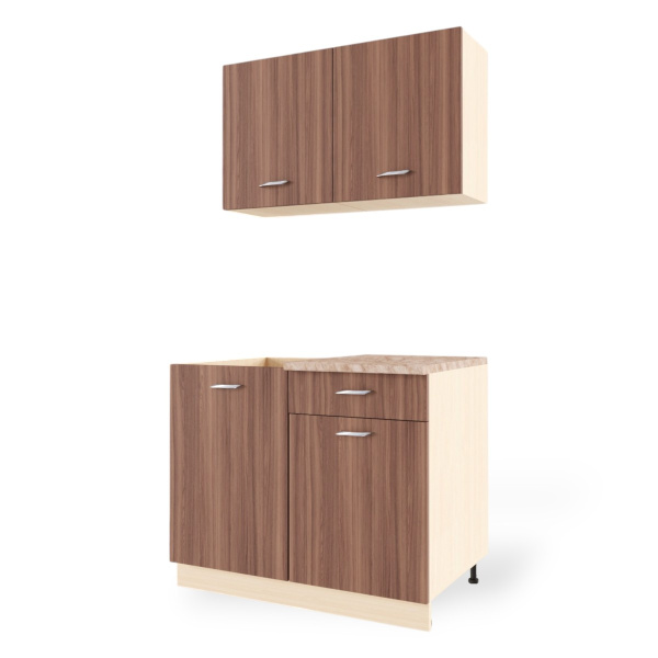 Кухонный гарнитур Даша 1,0м столещник мрамор аргентина