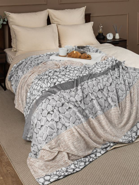 Плед Texrepublic фланель печатный скрутка 64210