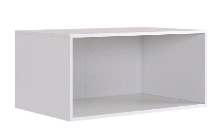 Ева Антресоль 2дв/116.01/Белое дерево/Белый матовый