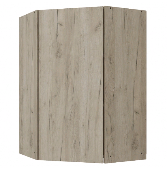 Сан-Ремо 454.30 Шкаф навесной угловой Дуб крафт серый