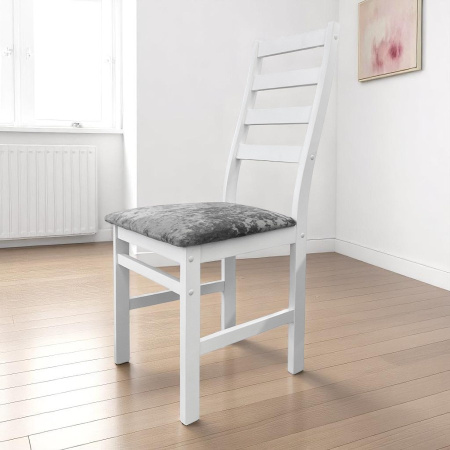 Стул Сотти Р белая эмаль/Kатания 17 (Серая дымка)