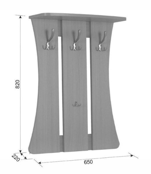 УЮТ-1 Вешалка Белое дерево 