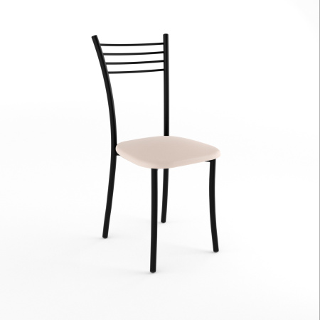 Стул Квинтет Стандарт (черный , к/з Бежевый)