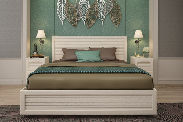 Кровать Лоретт СТЛ.361.24 1600*2000 (без основания) Дуб белый