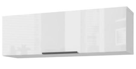 Полка навесная Слайд Белый глянец