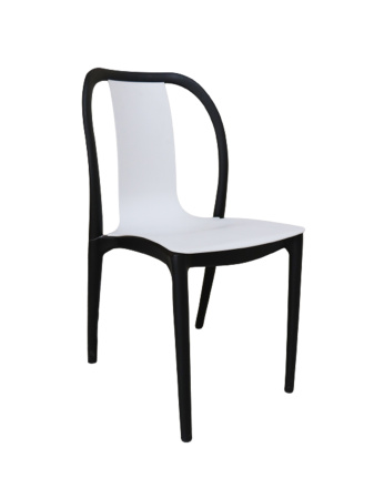 Стул пластик Bistro Sandalye, black-white