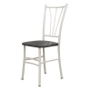Стул Трилогия (металл БЕЛЫЙ, к/з Серый SCA1383)/