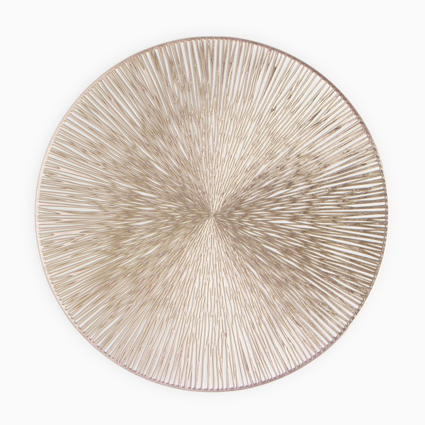 Салфетка сервировочная Доляна цв.золото, d 38 см   