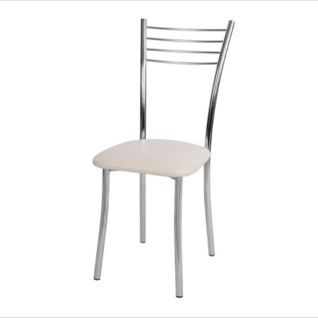 Стул Квинтет (металлик, к/з Бежевый 120)