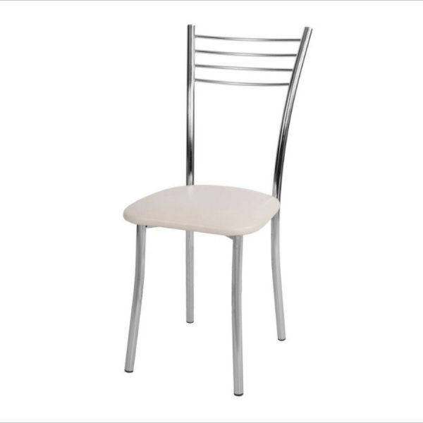 Стул Квинтет (металлик, к/з Бежевый 120)
