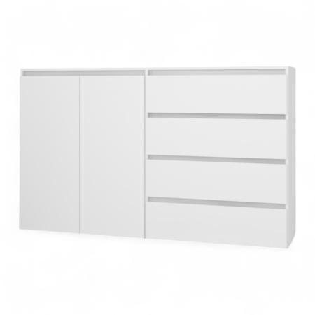 ВЕНСЕН Комод 4 ящика 2двери /Белый