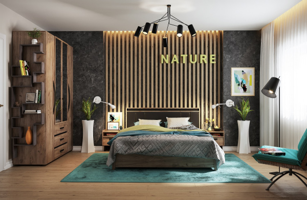 Nature 41 Тумба прикроватная Дуб табачный Craft