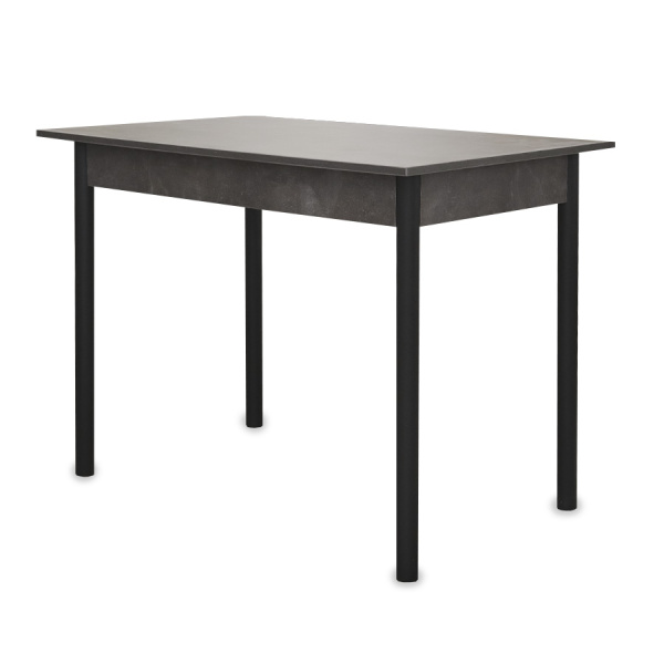 Стол Родос Тип 1 с опорой d40 (Черный муар/Ателье темный)