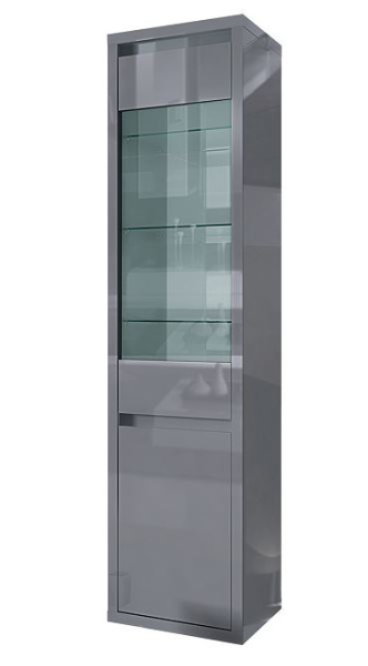 Колонна со стеклом Норден Серый Глянец