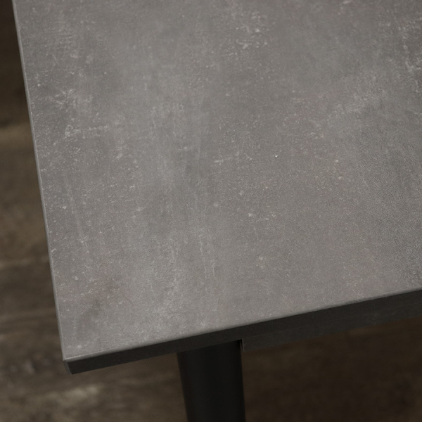 Стол Родос Тип 1 с опорой d40 (Черный муар/Ателье темный)