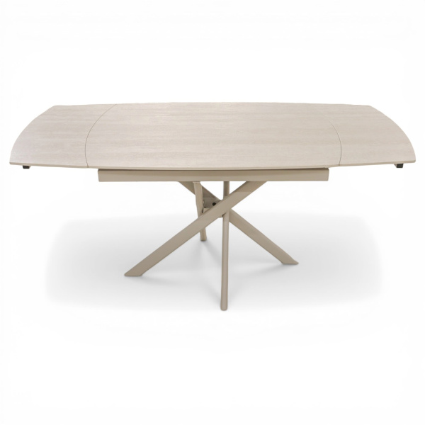 Стол DTM 0410 CS,110+30+30*80*76,Керамика цвет Бежевый 705, ножки Бежевые 9071