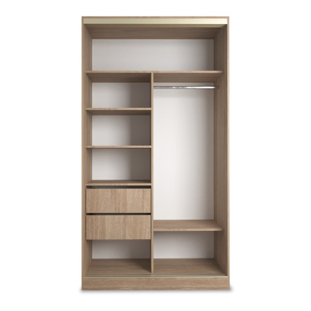 Шкаф-купе Клэр 1200х597х2200 с ящ/дуб сонома-золото