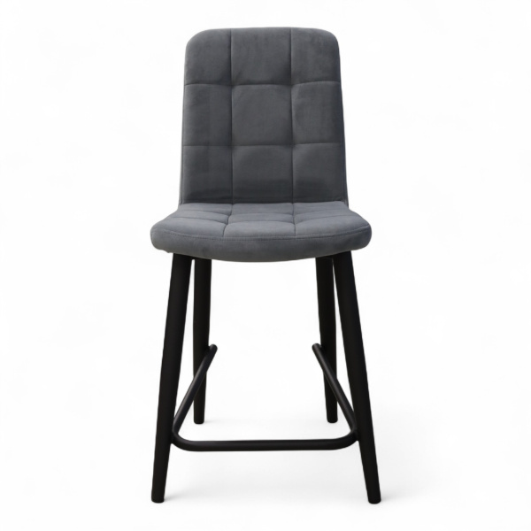 Стул Абсент NEW ПОЛУБАРНЫЙ , Т177 Графит +нога 1R38 Bh500 полубарный мини черный